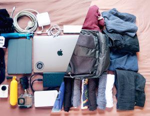 Handgepäck für Reisevlogger