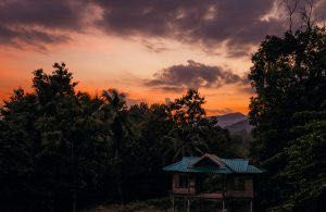 Sonnenuntergang Berge Doi Inthanon